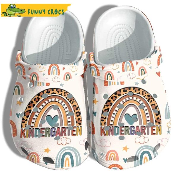 Funny Rainbow Back To School Crocs Sandals