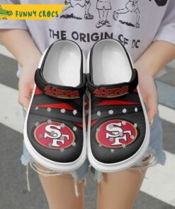 Funny Skull Sf 49ers Crocs Clog Shoes