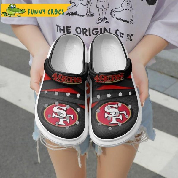 Funny Skull Sf 49ers Crocs Clog Shoes