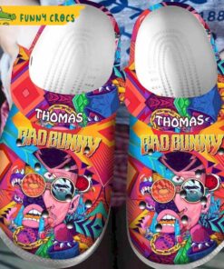 Funny Thomas Bad Bunny Crocs Slippers