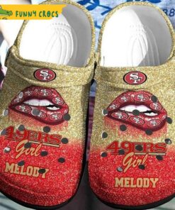 Girl Melody In 49ers Crocs Clog Shoes