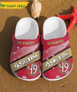 Go Niners San Francisco 49ers Crocs Clogs Shoes