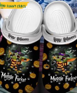 Happy Halloween Harry Potter Baby Yoda Crocs Sandals