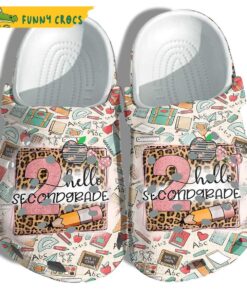 Kinder Garten Happy First Day Back To School Crocs Sandals