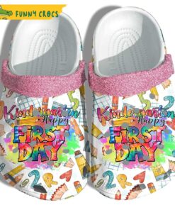 Kinder Garten Happy First Day Back To School Crocs Sandals