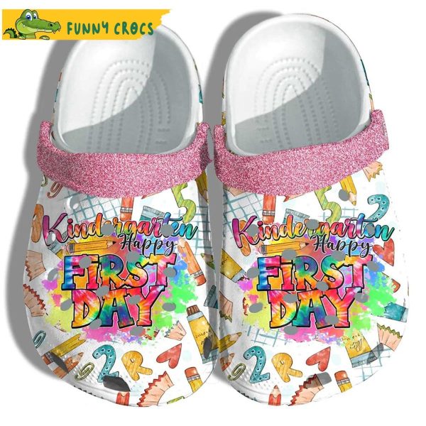 Kinder Garten Happy First Day Back To School Crocs Sandals