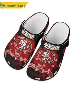 American Flag Team San Francisco 49ers Crocs Slippers