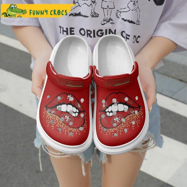 Lips Design San Francisco 49ers Football Crocs Clog Shoes