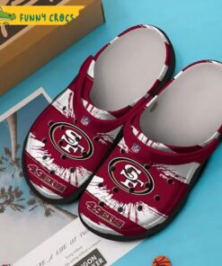 Bling Bling Background San Francisco 49ers Crocs Slippers