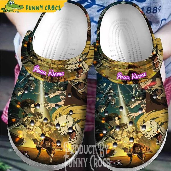 Movie Attack On Titan Crocs Shoes – Cinematic Titan Tribute