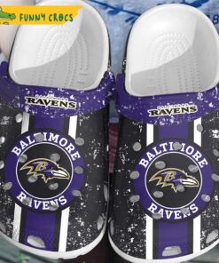 Blue Cloud Baltimore Ravens Crocs Funny For Fans