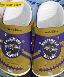 Nfl Baltimore Ravens Football Crocs Clog Shoes