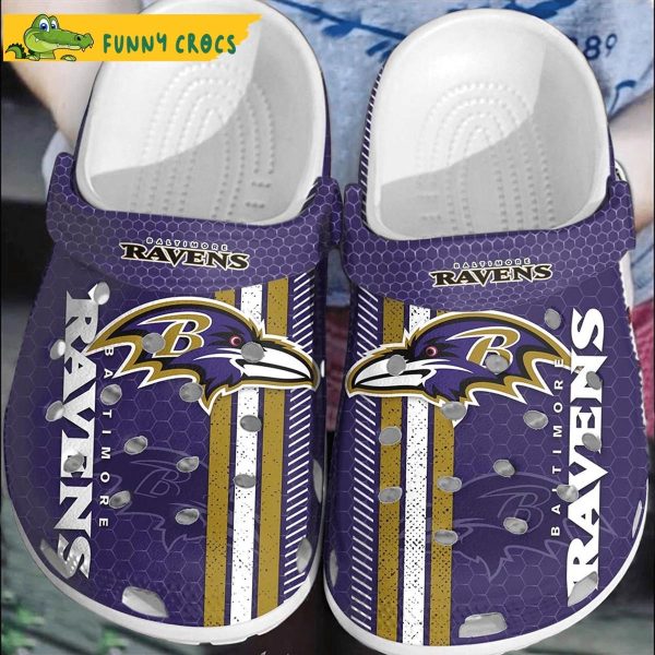 Nfl Baltimore Ravens Football Crocs Clog Shoes