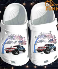 Offroader American Flag Tree Crocs