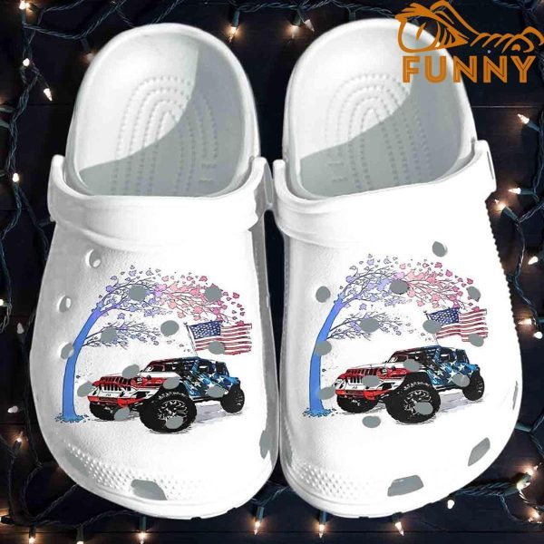 Offroader American Flag Tree Crocs