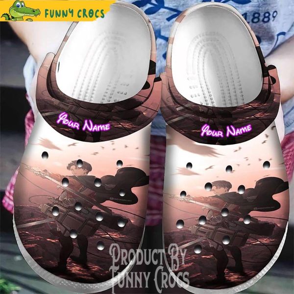 Personalized Attack On Titan Levi Crocs, Anime Gifts – Levi’s Personal Touch