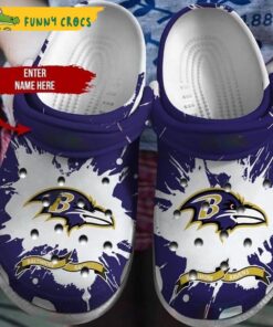 Personalized Baltimore Ravens Crocs Clog