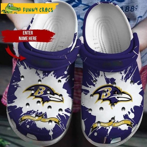 Personalized Baltimore Ravens Crocs Clog