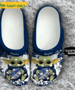 Personalized Indianapolis Colts Nfl Baby Yoda Crocs Sandals