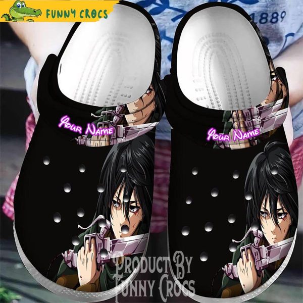 Personalized Mikasa Ackerman Attack On Titan Crocs – Mikasa’s Style