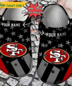 Personalized Star Flag San Francisco 49ers Crocs Slippers