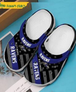 Nfl Football Baltimore Ravens Personalized Crocs Clog Shoes