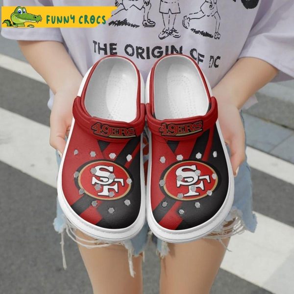 Red San Francisco 49ers Crocs