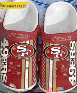 Mascot And Ripped Flag San Francisco 49ers Crocs Clogs Shoes