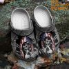 Personalized Leopard Fur Crocs Clog Shoes