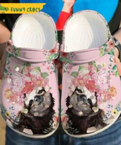 Sloth Lovely Flower Crocs