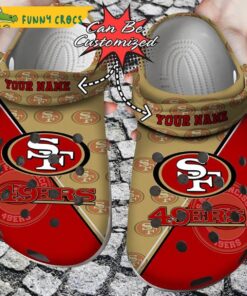 Team Patterned San Francisco 49ers Crocs Clog Shoes