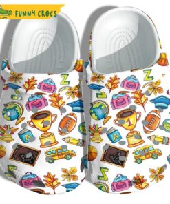 Welcome Back To School Crocs Sandals