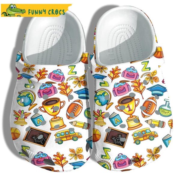 Welcome Back To School Crocs Sandals