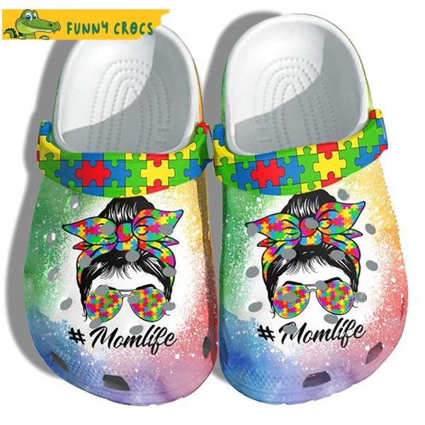 #momlife Autism Awareness Crocs Clog Shoes – Mom’s Life, Proudly