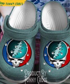 3d Grateful Dead Crocs Shoes