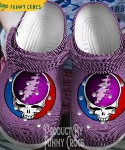 3d Grateful Dead Purple Crocs Clog Shoes