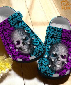 3d Print Skull Crocs Clog Shoes