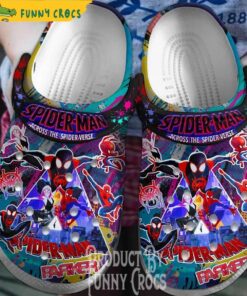 Across The Spider Verse Spiderman Crocs Clog Shoes