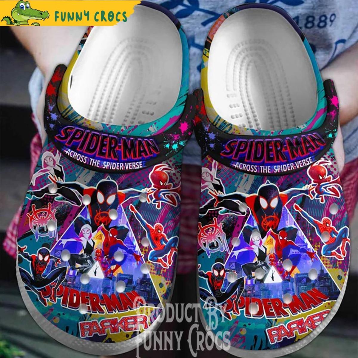 Personalized Spider Pun Spiderman Crocs Slippers