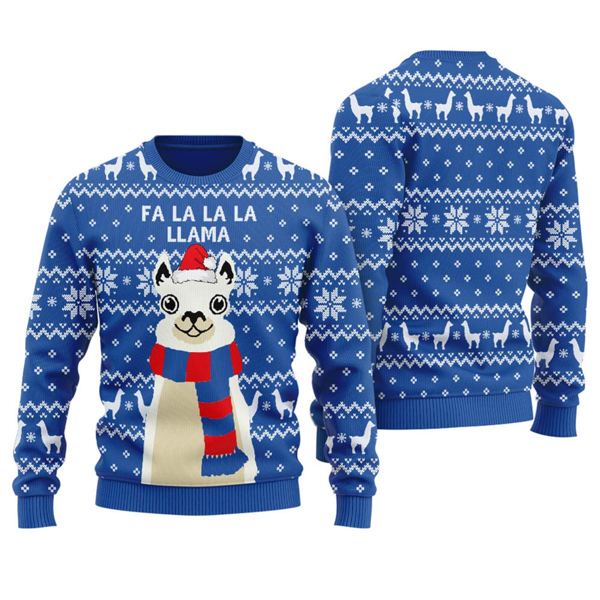 Cute Llama Matching Ugliest Sweaters For Christmas