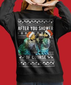 After Shower National Lampoon Mens Ugly Christmas Sweater
