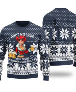 Aint No Laws Custom Face Christmas Sweater