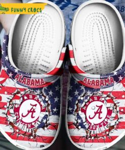 Alabama Flag Ncaa Crocs Sandals