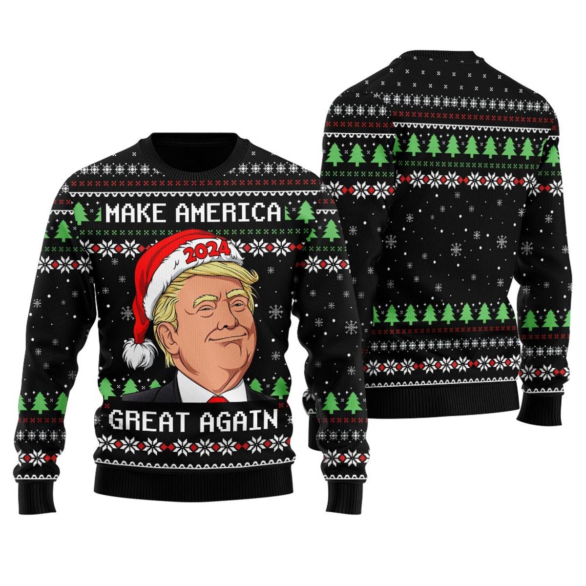 Trump President Ugly Sweater