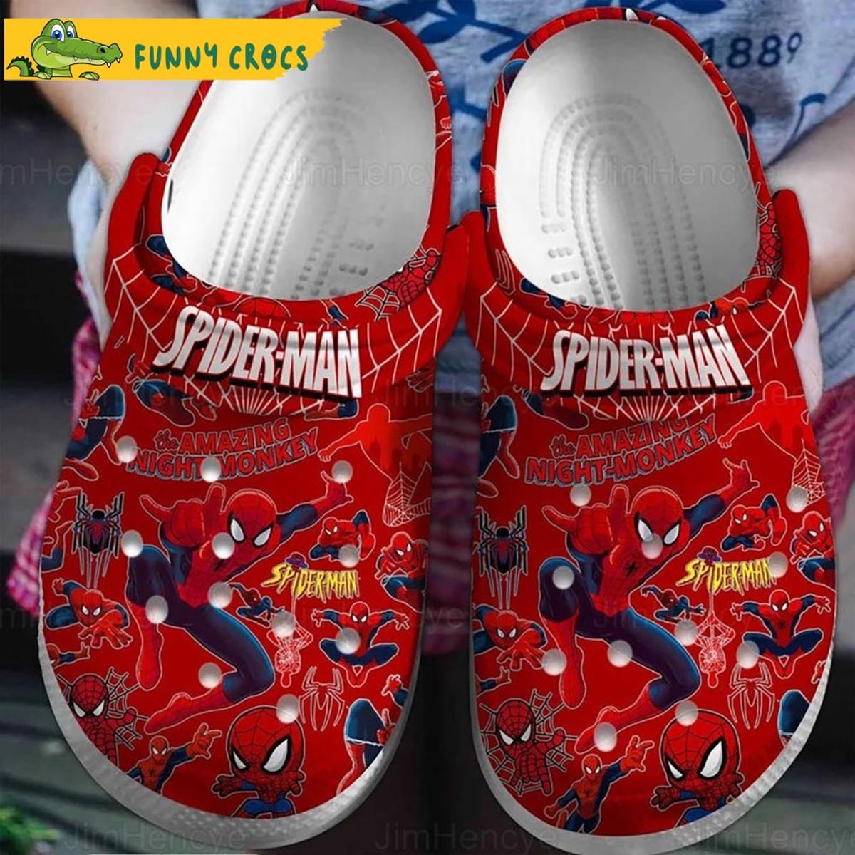 Comics Spider Man Crocs Shoes