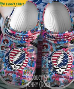 American Grateful Dead Crocs Clog Slippers