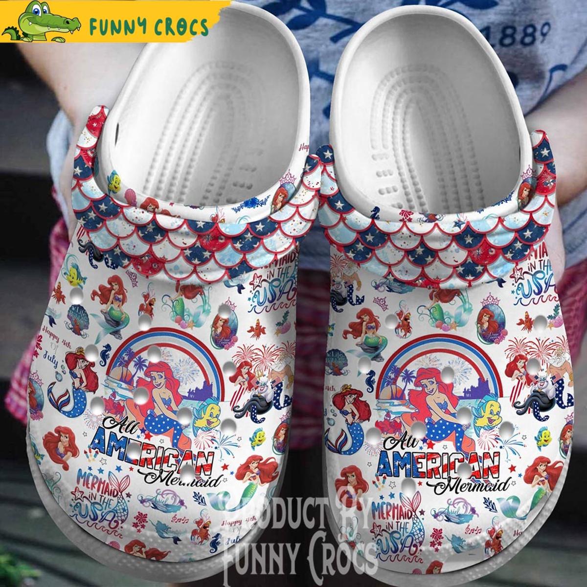 Disney Little Mermaid Crocs Clog Slippers