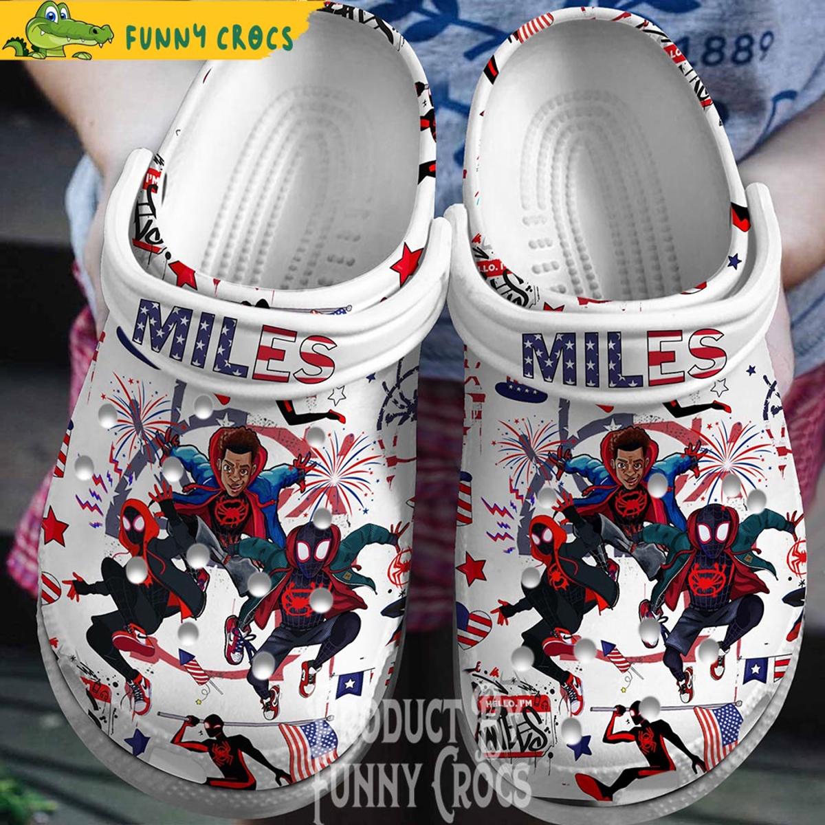 American Across The Spider Verse Spiderman Crocs Clog Shoes