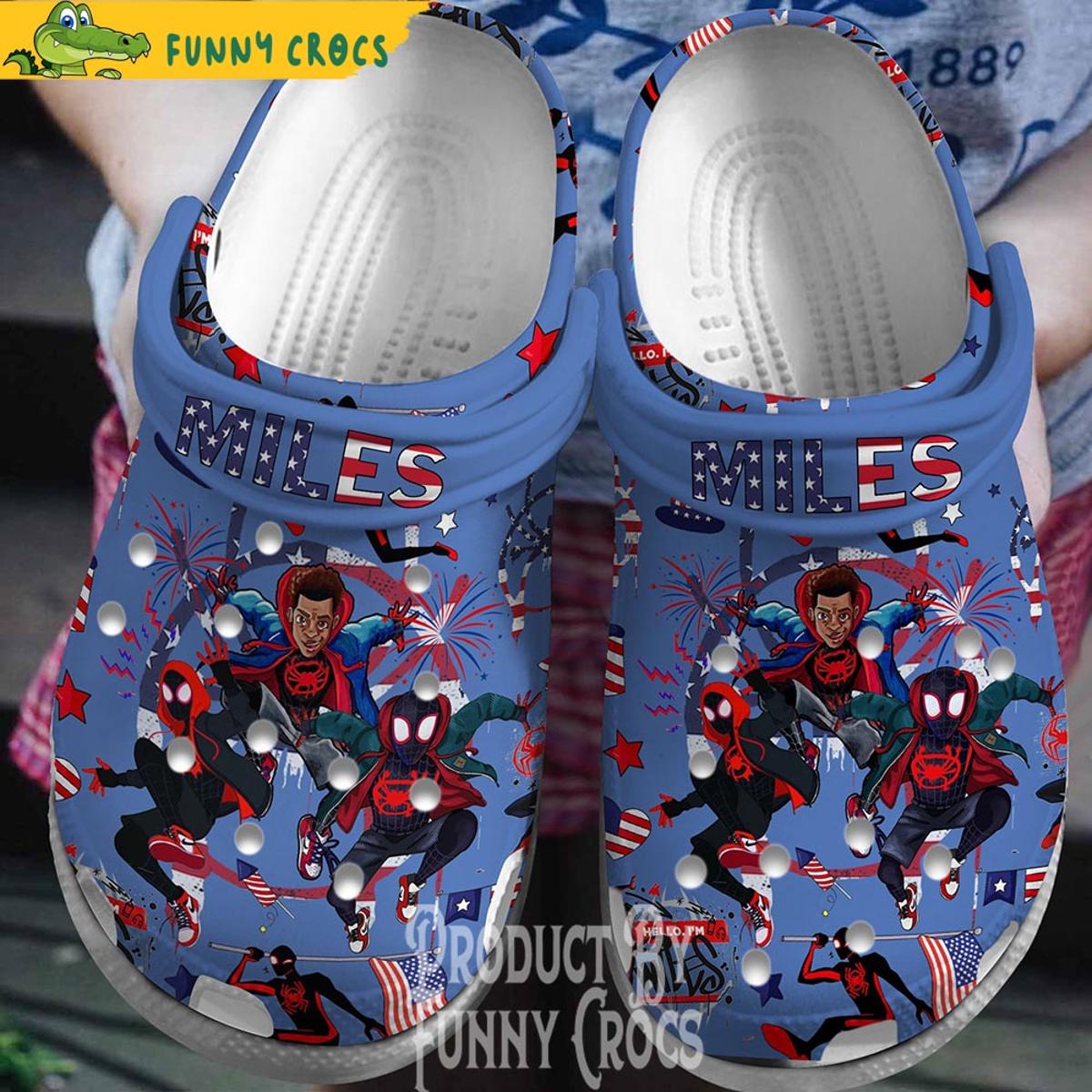 American Across The Spider Verse Spiderman Crocs Clog Shoes