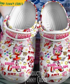 Amy Rose Sonic Crocs Shoes